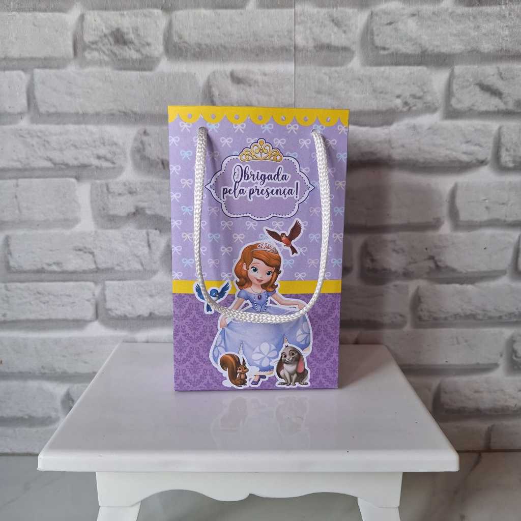 ENVIO RAPIDO Kit 10~30 Sacolinhas Surpresa Personalizada Pricesa Princesinha Sofia Lembrancinhas infantil Aniversário