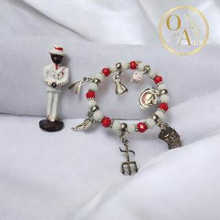 Kit Pulseira Ze pilintra + imagem Orixa Umbanda