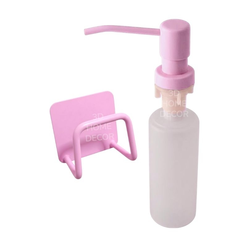 Dispenser Detergente Inox Rosa Com Suporte P/ Esponja Inox Rosa Cuba Pia Cozinha Rosa