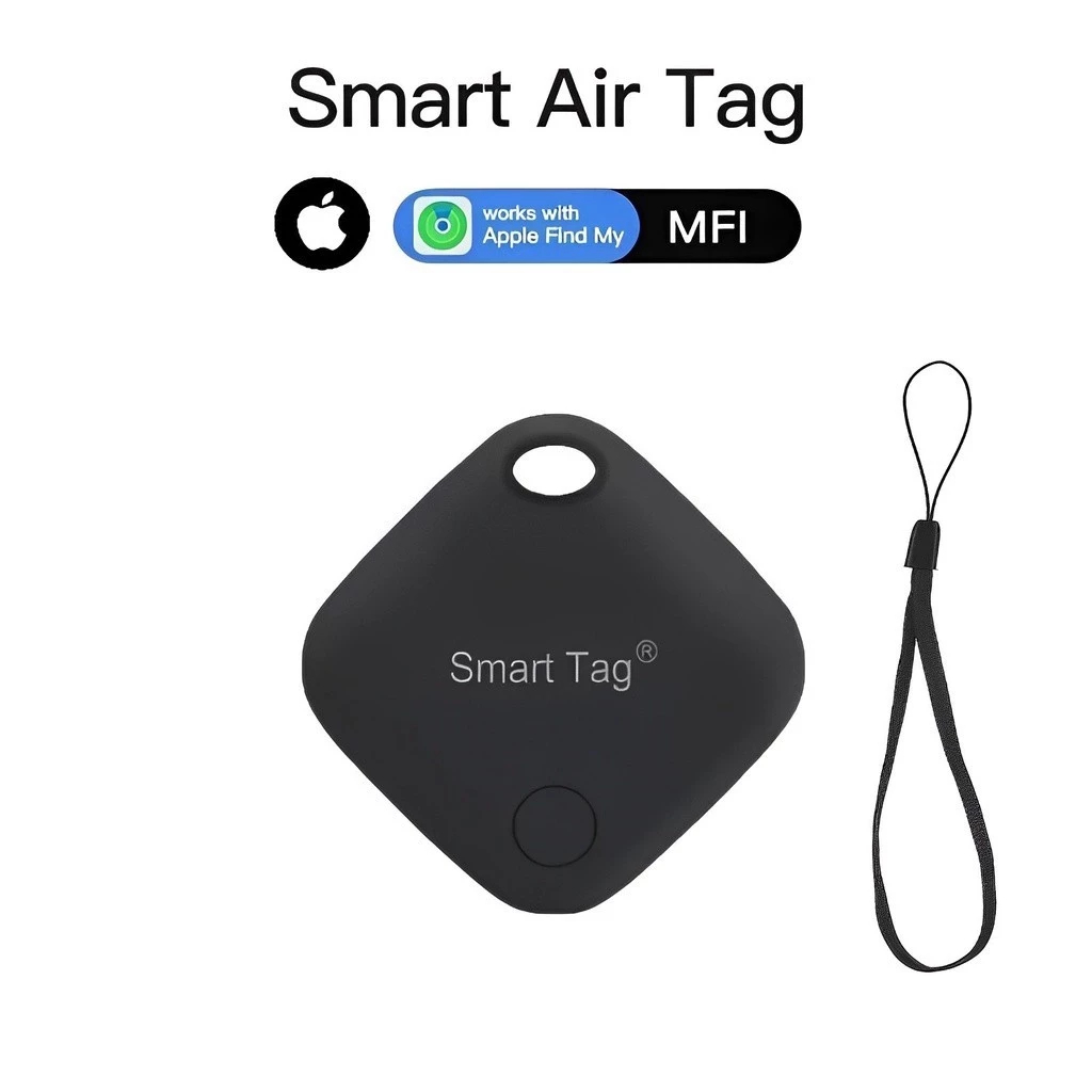 Rastreador AirTag GPS para iPhone Compatível com App Buscar iOS Apple - Preto