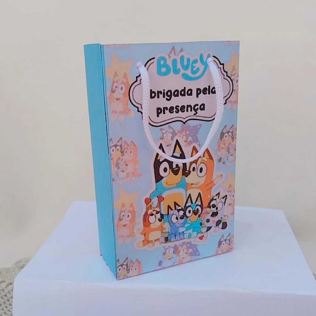 Kit Sacolinha PERSONALIZADO Bluey | (PEGUE E MONTE)