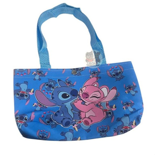 Bolsinha Sacola de Praia Passeio Mini Infantil Juvenil Stitch Com Botão e Alças Ajustavéis em Oferta na Shopee