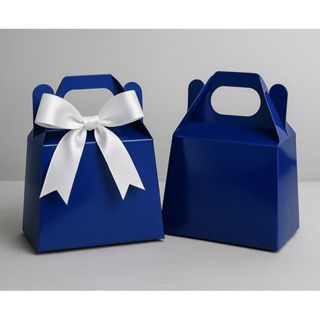 25-50-100 Caixinha Sacolinha para jóias, bijuterias, doces, lembrancinhas. Caixa Mini Maletinha AZUL em Oferta na Shopee