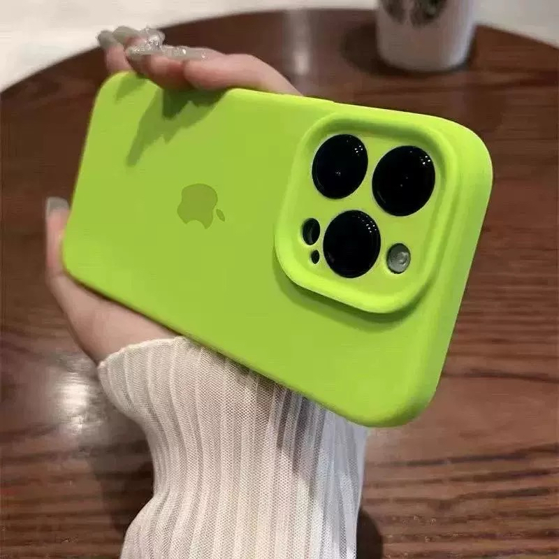 capa capinha silicone original aveludado com proteção de câmera para iPhone 11 12 13 14 em Oferta na Shopee
