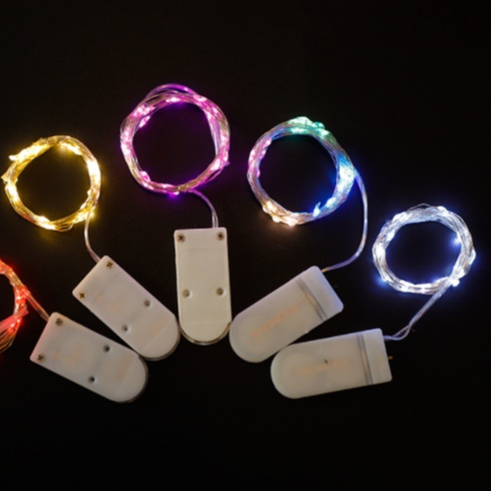 Kit 10 Corda De Luz Fio De Fada Colorido 2M Com Luzes Led Fada