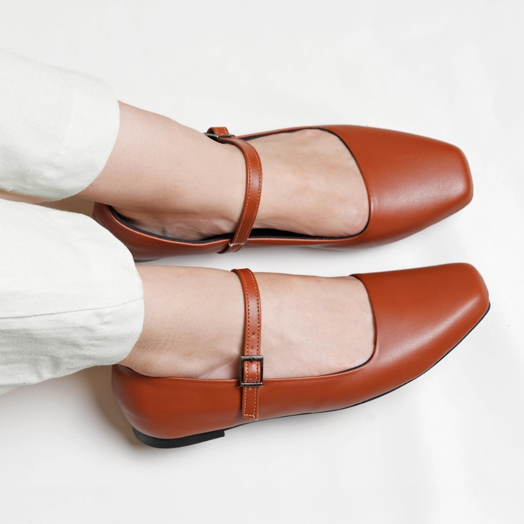 Sapatilha Mary Jane Feminina Bico Quadrado Boneca Confort Premium