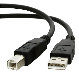 Cabo Usb 2.0 Impressora Multifuncional 1,5m Compatível Hp Laserjet M1132 Canon Epson Brother Preto