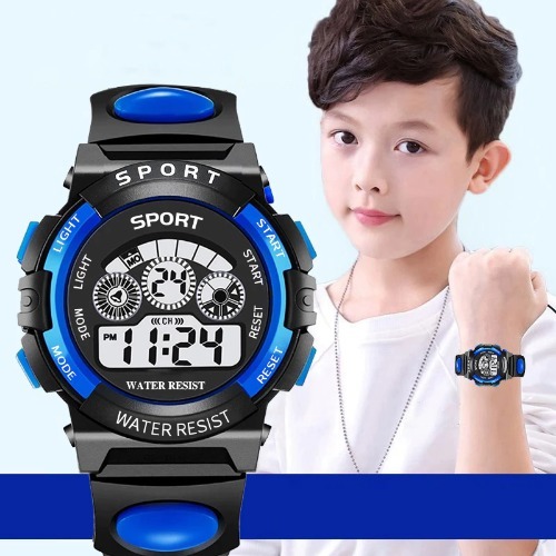 Relógio Digital infantil A Prova d'Agua Original Sport Shock Com Luz Cronometro Alarme Calendário Esportivos em Oferta na Shopee