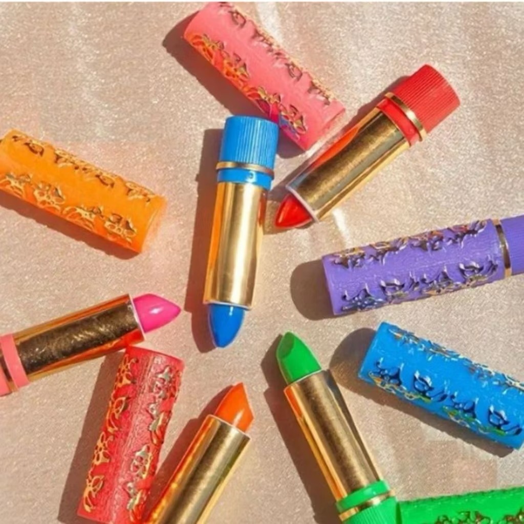 Kit 6 ou 12 Batons Mágicos da Vovó Bella Femme – Longa Duração 24horas | Hidrata e Muda de Cor Batom