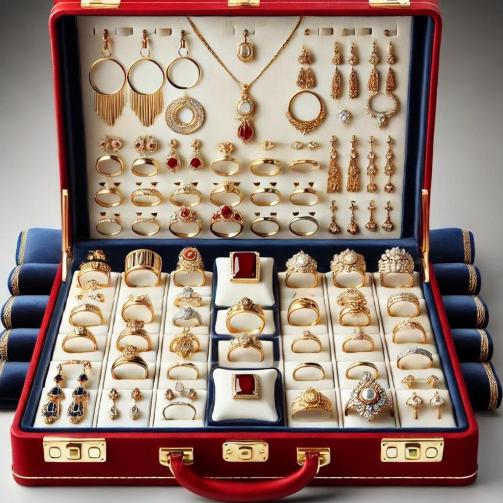 Kit 51 Banho Completo 51 Peças Semi Joias Dourado Prata Revenda Feminino