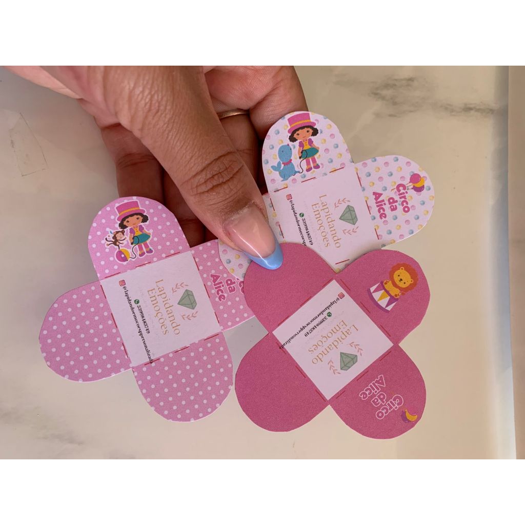 Forminha de doce brigadeiro - personalizada CIRCO ROSA - aniversario - chá de bebê - casamentos