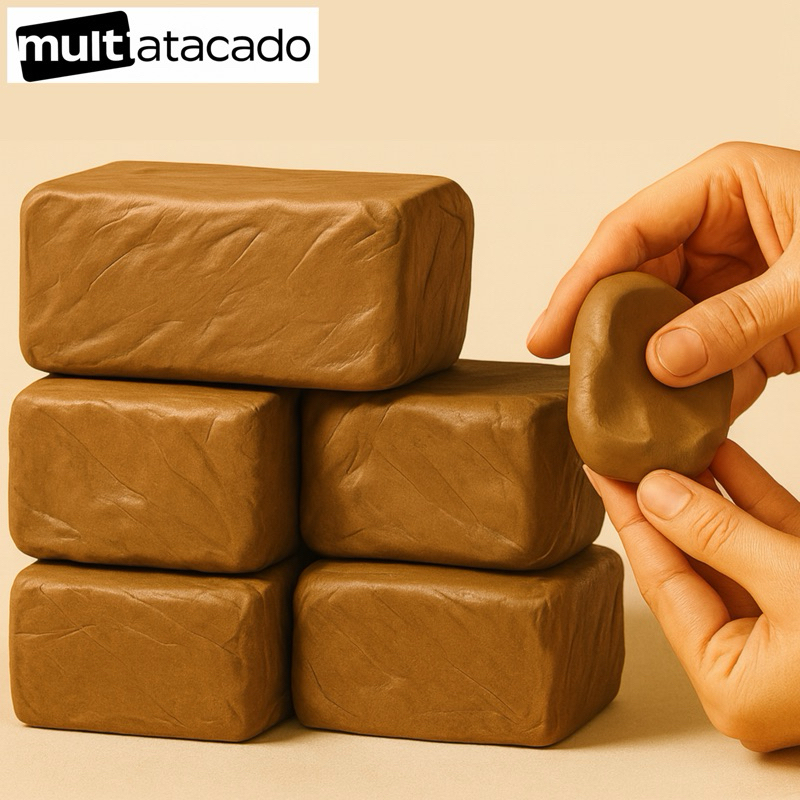 Argila Natural para Escultura Artesanato e Brincadeiras  Perfeita para Crianças e Projetos Criativos em Oferta na Shopee