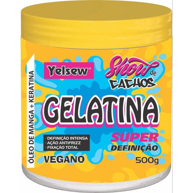 Gelatina Para Cabelo Show De Cachos Para Finalização e Day After Cacheadas Yelsew Manga
