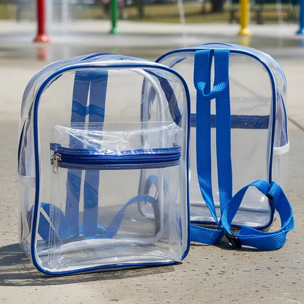 Mochila Bolsa Transparente Diversas cores Escolar Juvenil Adulto Unissex em Oferta na Shopee