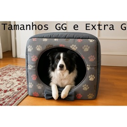 Casinha Toca Cama Iglu 2 Em 1 Cachorro Cão E Gato Tam GG E XG Gigante