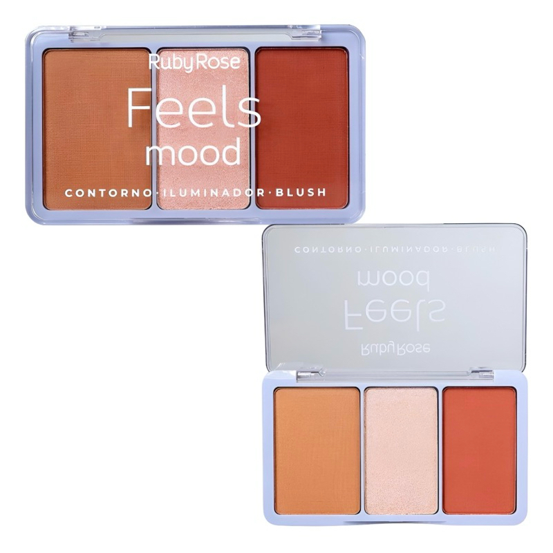 Paleta Trio Ruby Rose Feels Mood T20 L30 B90 - 13.2g Hb-7526