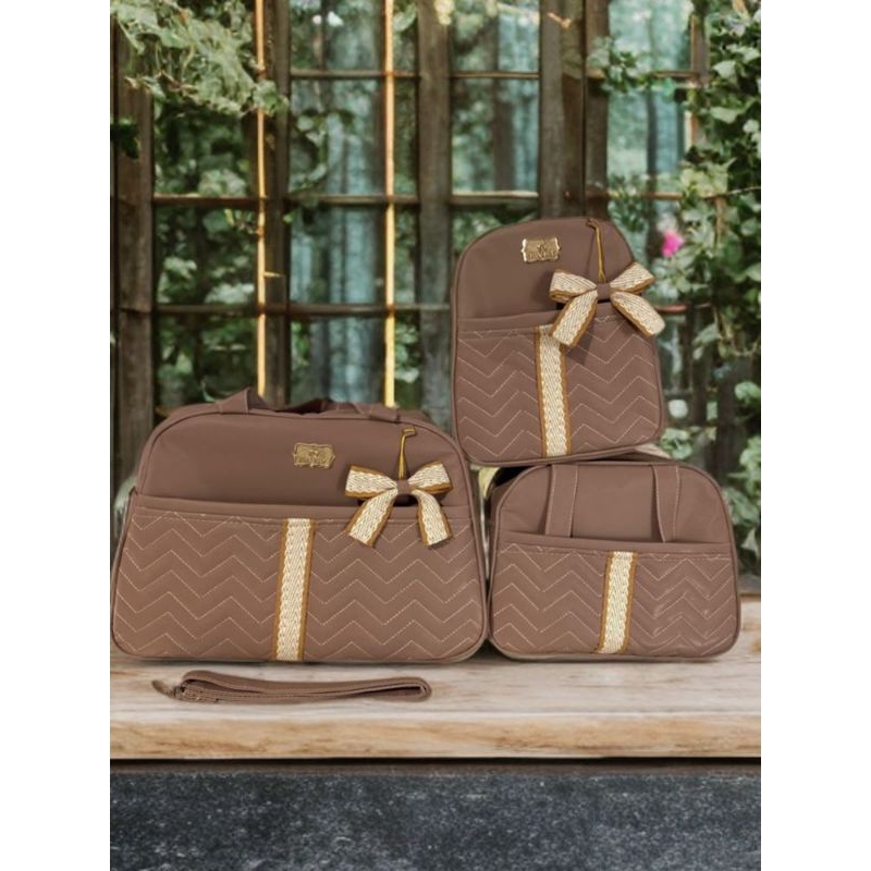 bolsas Maternidade kit com 3pcs de Laço ✅ Envio Imediato