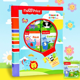 Livro Infantil Bebê Emoções – Box com 6 Livros Educativos Minha Primeira Biblioteca Fisher-Price em Oferta na Shopee