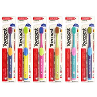 TOYADENT Escova Ultra Macia，5500+ cerdas/0.10mm/19cm ergonômica/cores em Oferta na Shopee