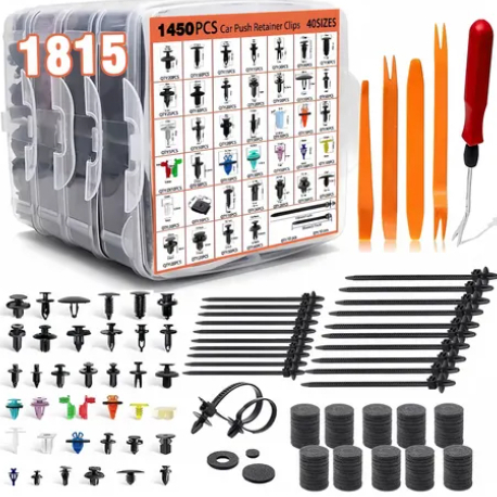 1815Pcs Kit Peças Presilha Grampo Automotivo Reparo Universal em Oferta na Shopee
