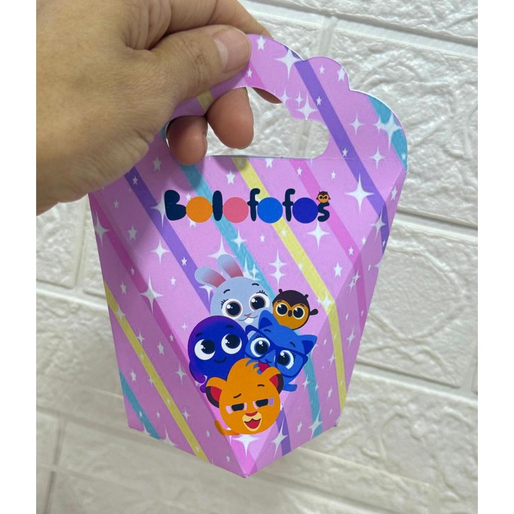 10 Caixinhas Personalizadas Bolofofo – Lembrancinha Festa Infantil Aniversário – Triangulove Papel Fotográfico 180g