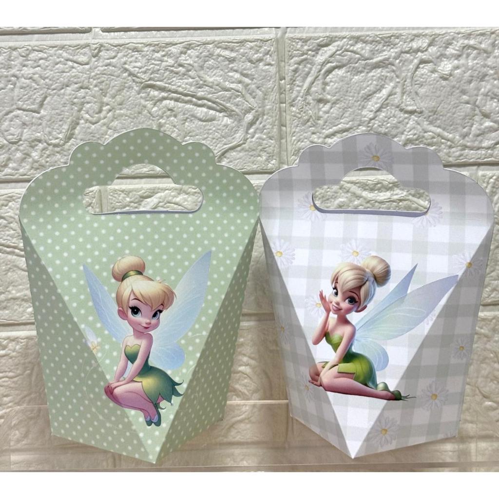 10 Caixinhas Personalizadas Tinker Bell Sininho – Lembrancinha Festa Infantil Aniversário – Triangulove Fotográfico 180g