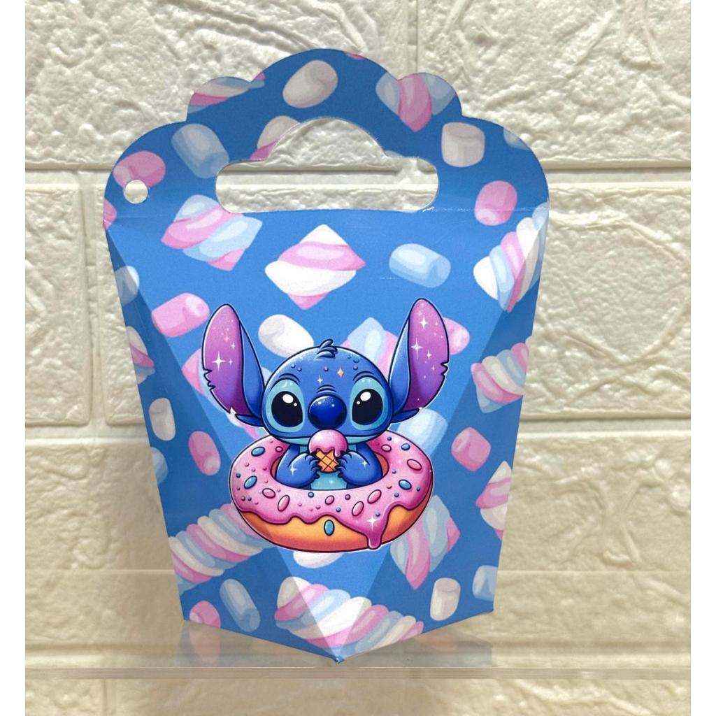 10 Caixinhas Personalizadas Stitch com Doces – Lembrancinha Festa Infantil Aniversário – Triangulove Papel Fotográfico