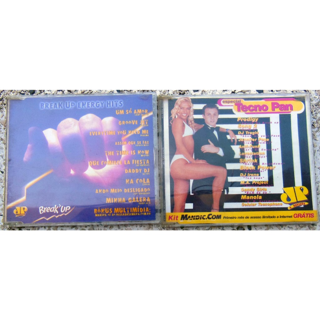 2 Cd's Jovem Pan - Sucesso JP 14 e  Sucesso JP 26 - Tecno Pan e Break Up Energy Hits