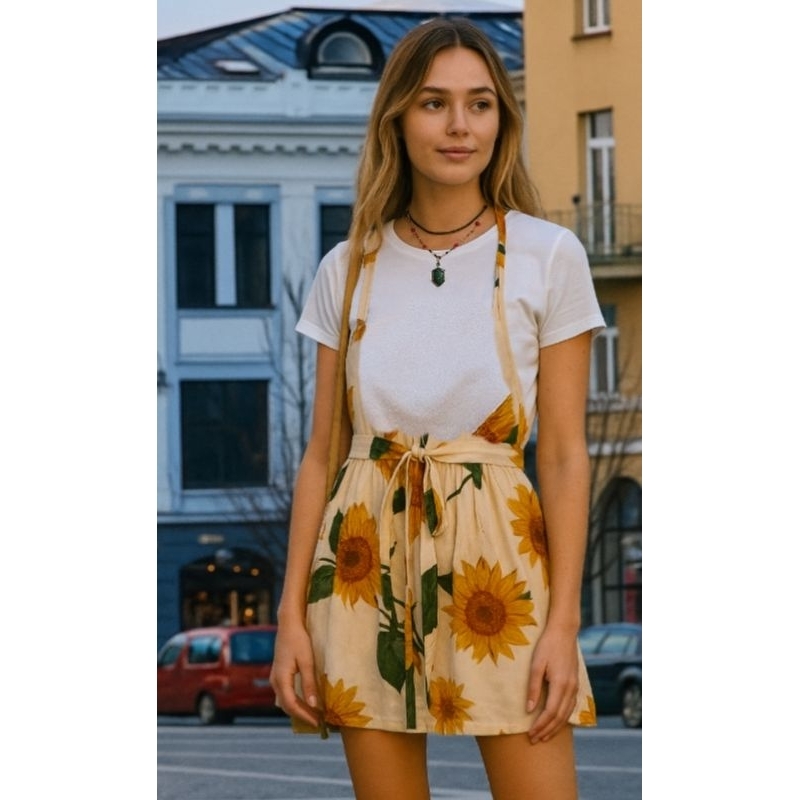 salopete - jardineira sainha nova e linda