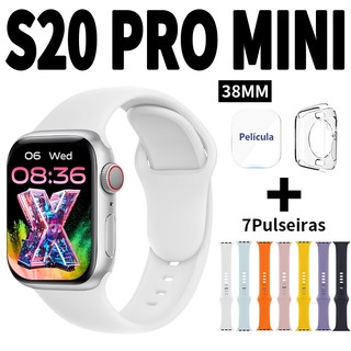 【Sete pulseiras】 Smartwatch S20 PRO MINI Watch Pro Série 10 Bluetooth Relógio inteligen…