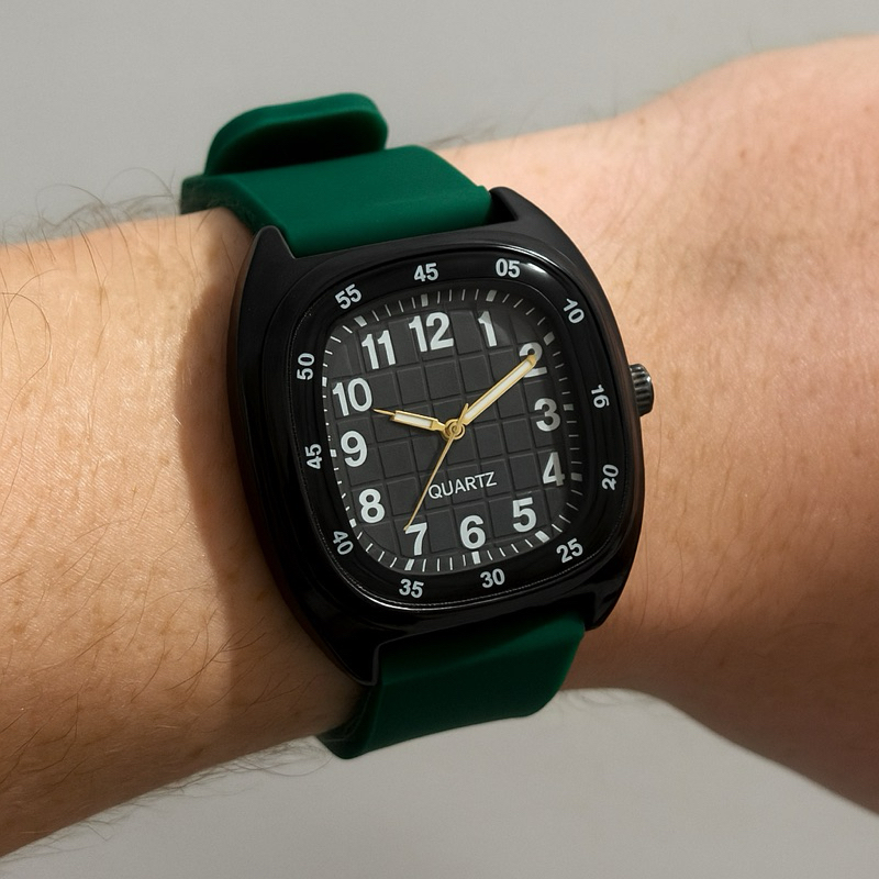 Relógio Masculino Quadrado Casual Elegante Barato em Oferta na Shopee