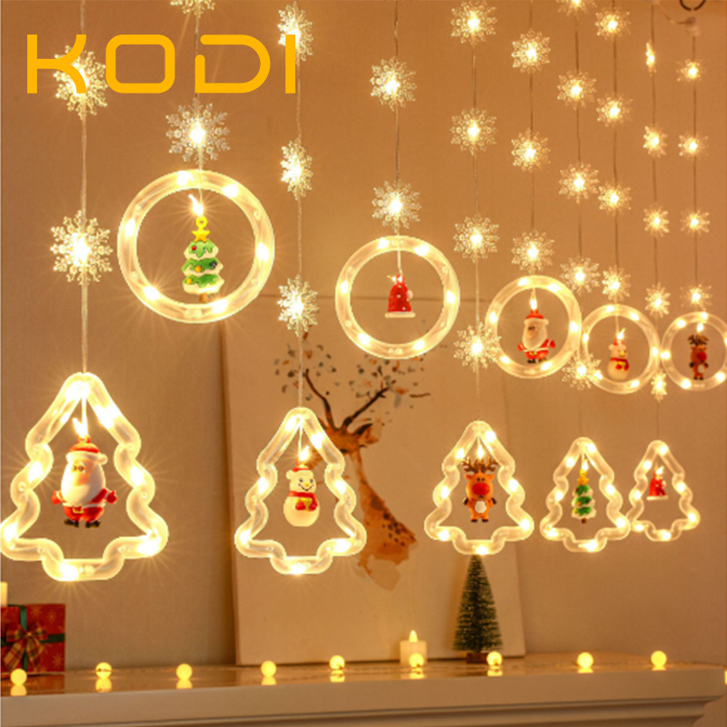 Luzes de Natal Cordão De Luzes 110v De Cobre Para Decoração De Natal Cascata de Estrelas LED-O3 em Oferta na Shopee