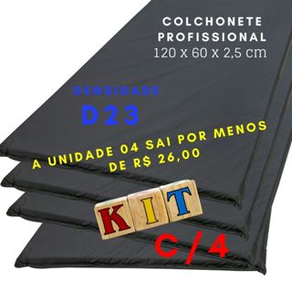 KIT-2 colchonete de 1m metro -100x60x3cm/100x60x2,5cm academia creches escolas exercícios fitness em Oferta na Shopee