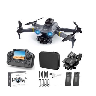 2025 Novo Drone M3max Com Tela Fotografia Aérea Câmera Dupla Dobrável Quadcopter Motor Sem Escovas