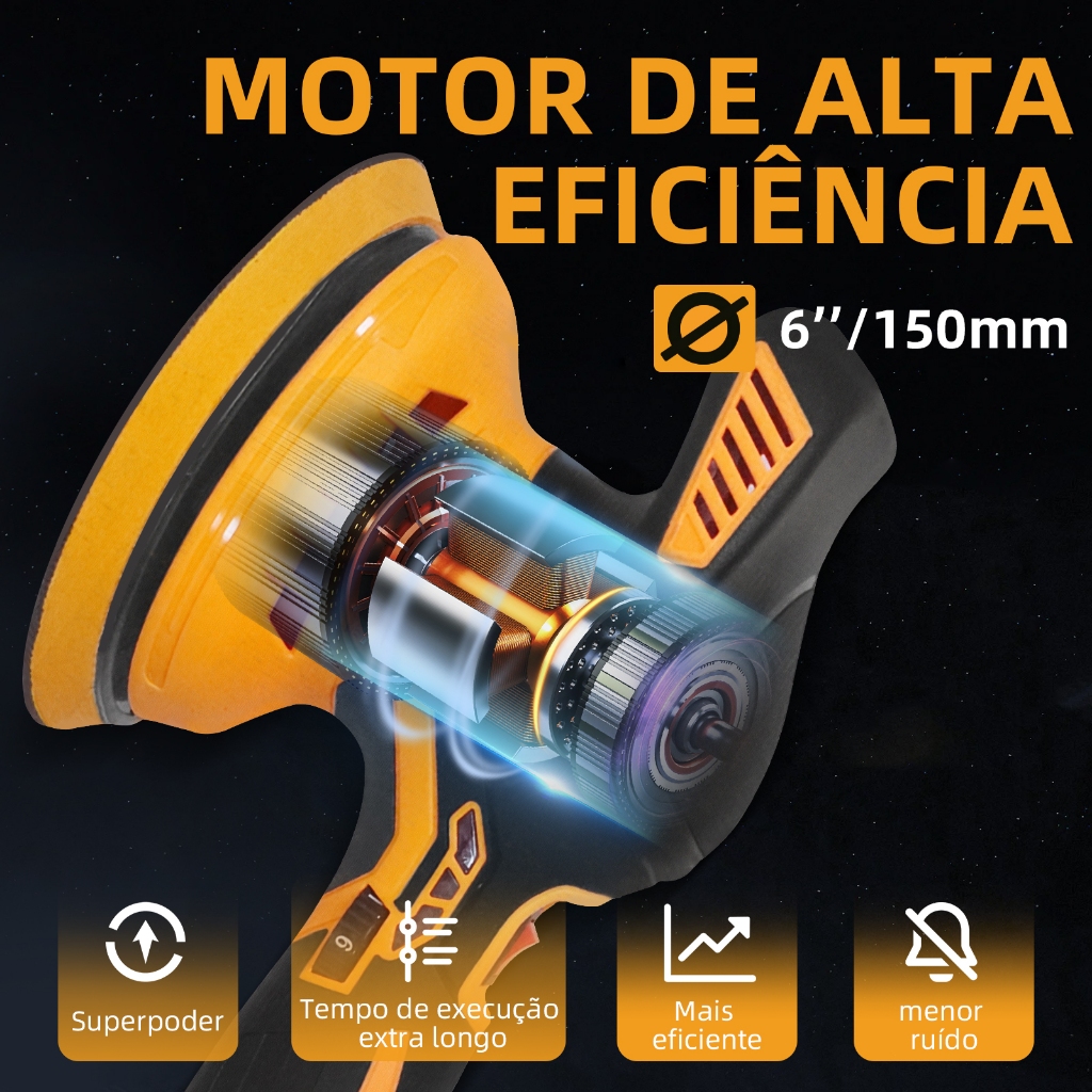 Polidor Elétrico 21V - Kit Completo c/ 2 Baterias e Carregador | Alta Performance em Oferta na Shopee