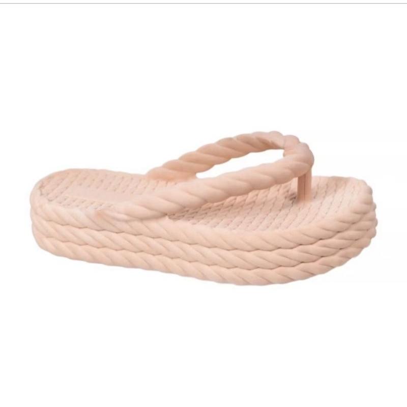 ￼Chinelo Feminino Plataforma Trançado Ortopédico Confortável