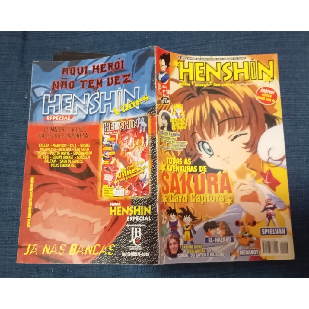 Revista Henshin Ano 1 Nº 16 Sakura Card Captors Spielvan