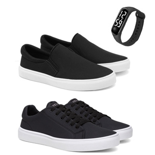 Kit Tênis Iate e Sapatênis Linha Confort Hype Shoes - Preto/Marrom/Cinza/Azul/Vermelho + Relógio em Oferta na Shopee