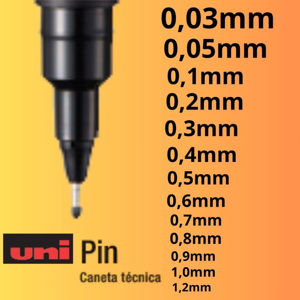 Canetas Nanquim Uni Pin: Onde Comprar | BuscaProdutos