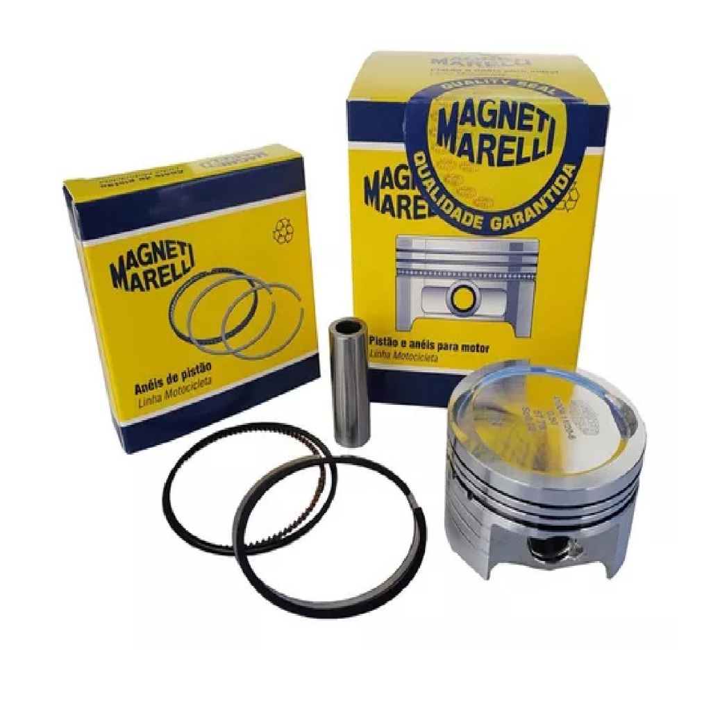 Kit Pistão e Anéis Medida 0,50 = 57,80mm Para Titan 160 Fan 160 Start 160 Bros 160 Magneti Marelli