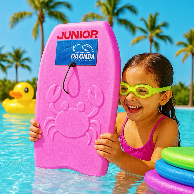 Prancha Surf BodyBoard Júnior Com Leash Praia Piscina