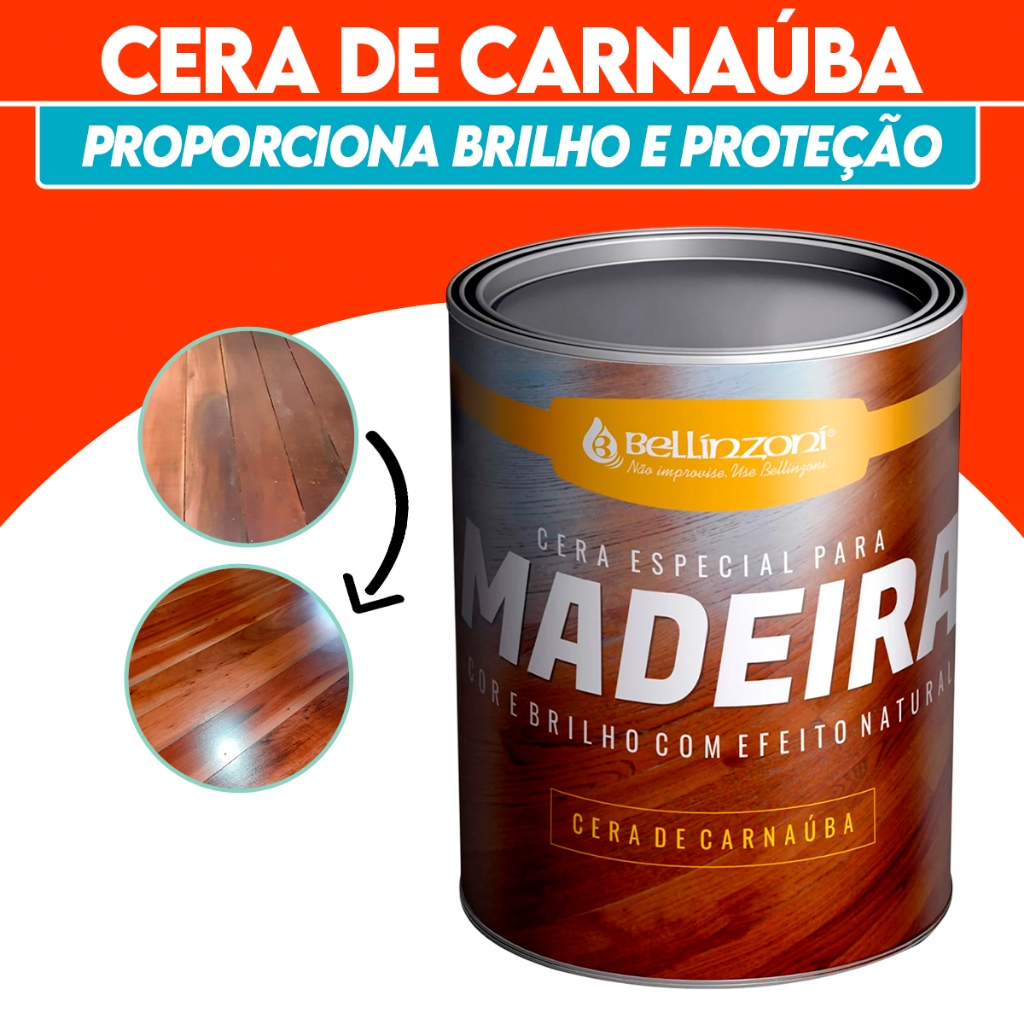 Cera de Carnaúba Para Madeira e Assoalho MaximaCor 350g