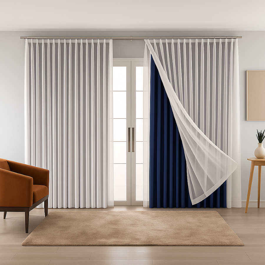 Cortina De Varão Voil C/ Forro 8,00 X 2,30 Lançamento em Oferta na Shopee