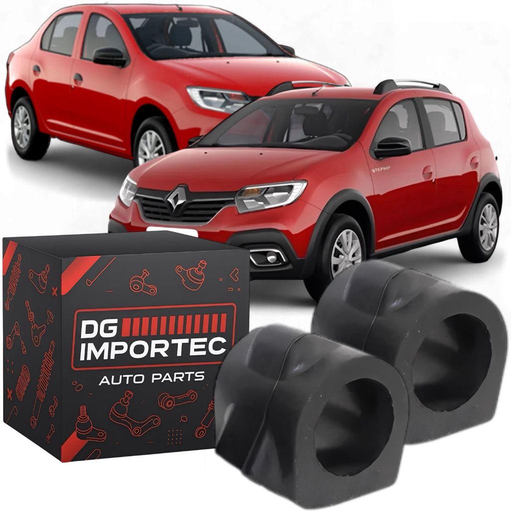 Par Bucha Barra Estabilizadora Dianteira Renault Logan Sandero 2007 A 2025
