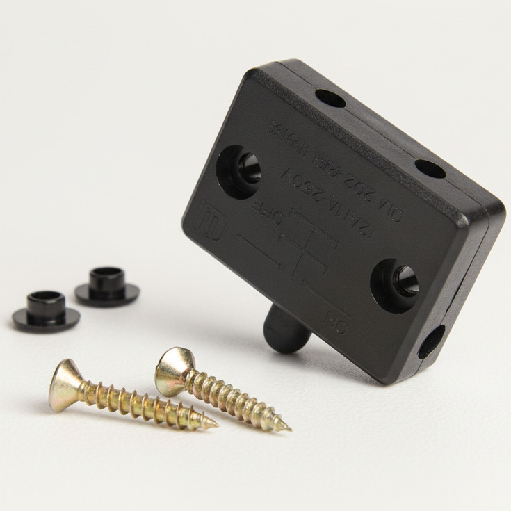 Interruptor Botão liga desliga 1A Bivolt Interruptor de móveis Porta Guarda-Roupa Armário Automação