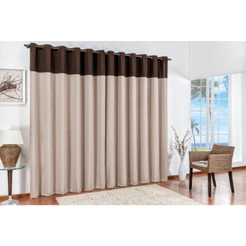 Cortina Oxford Bicolor De Sala/quarto 2,80 x 2,50