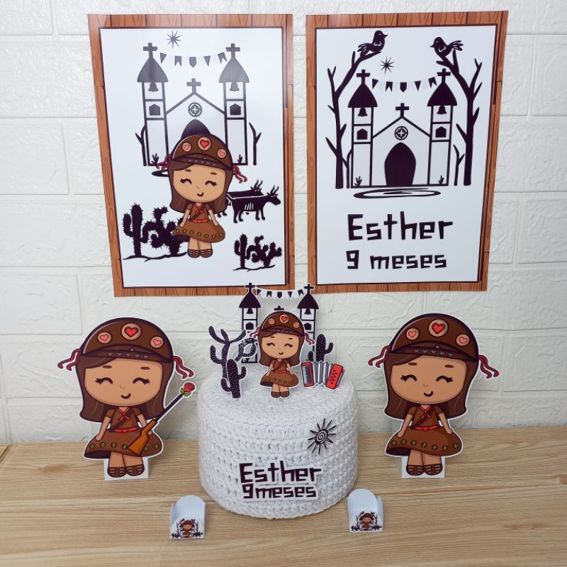 Kit Mesversário Maria Bonita/Kit Só um Bolinho Maria Bonita