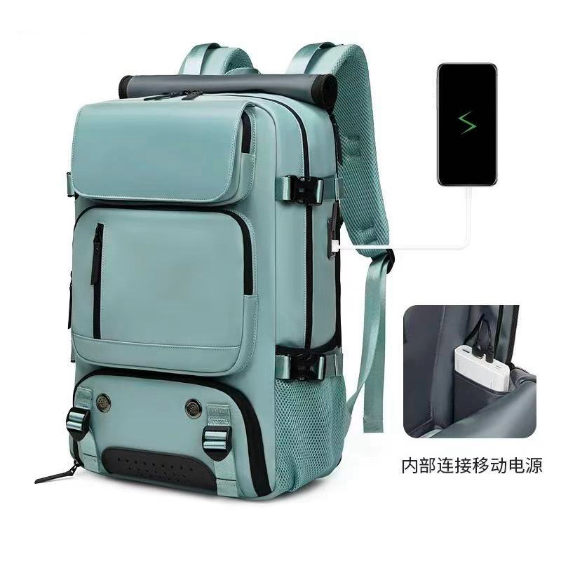 Mochila Masculina Impermeável Multiuso com USB e Grande Capacidade em Oferta na Shopee