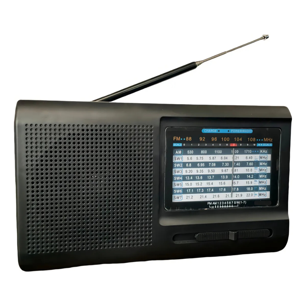 Rádio Am Fm Retrô Portátil Analógico Antigo Sw KA-3196 Kapbom