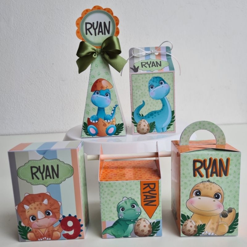 PEGUE E MONTE dino baby - Kit Festa Personalizada dino baby Lembrancinhas Caixinhas de aniversário para festa